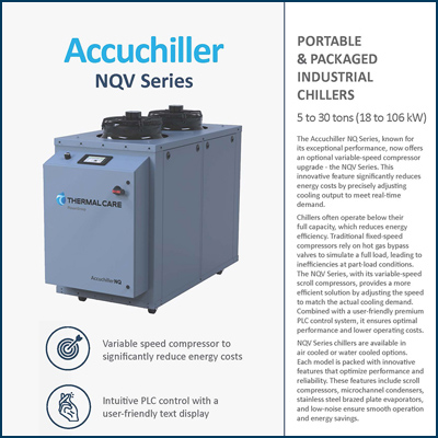 NQV portable chillers 5 to 30 ton